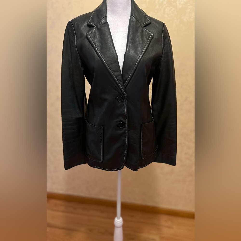 Black Leather Women's Jacket